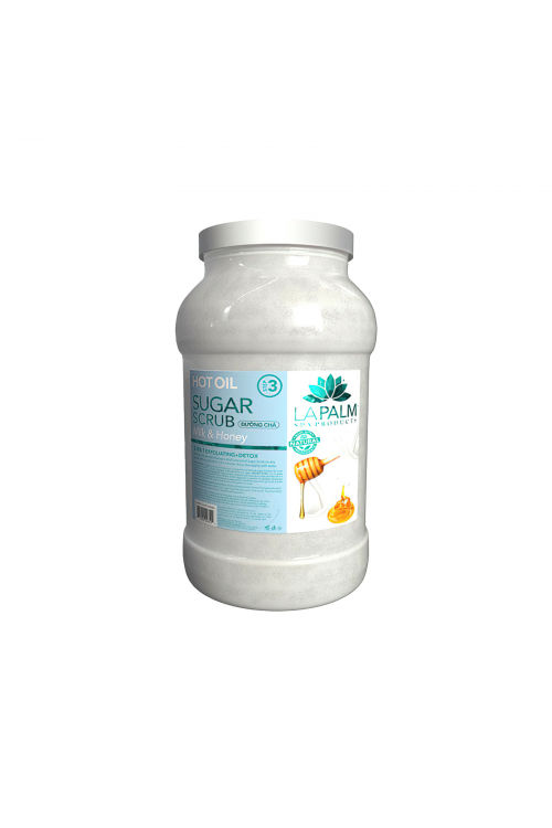 La Palm Hot Oil Sugar Scrub - Milk and Honey 3785g