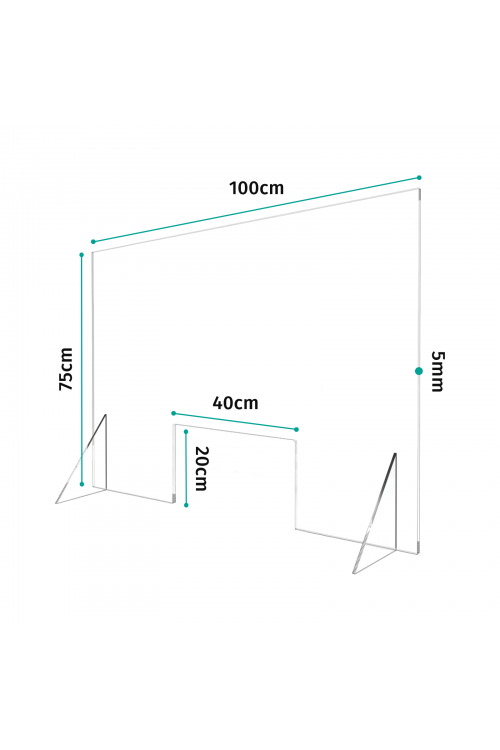 Προστατευτικό Διαχωριστικό Plexiglass 100cm
