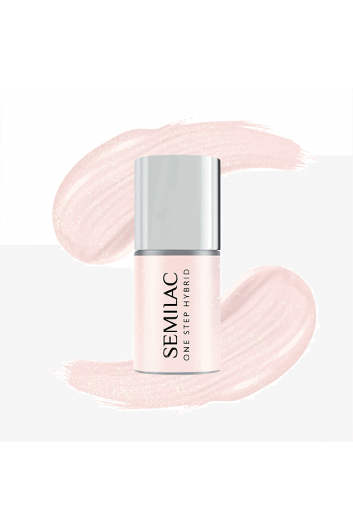 Semilac One Step Hybrid 3in1 - Naked Glitter Rose 7ml