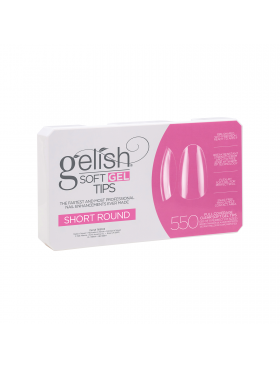 Gelish Soft Gel SHORT ROUND Tips - Συσκ. 550τμχ