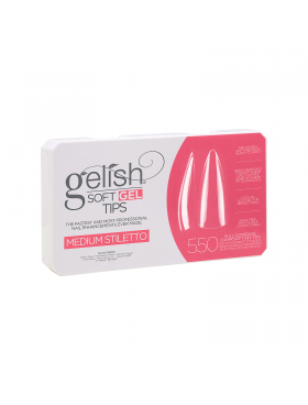 Gelish Soft Gel MEDIUM STILETTO Tips - Συσκ. 550τμχ