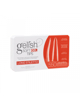 Gelish Soft Gel LONG STILETTO Tips - Συσκ. 550τμχ
